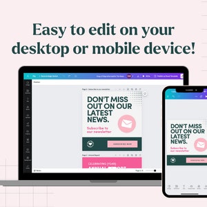 Easy to edit on your desktop or mobile device!