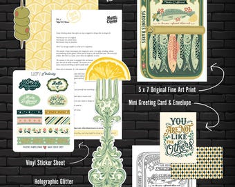 Catch-Up Mail (May 2026) | Snail Mail Club | Monthly Letter | Stickers, Art Print, Bookmark & Letter | Handmade Bundle | Cozy Subscription