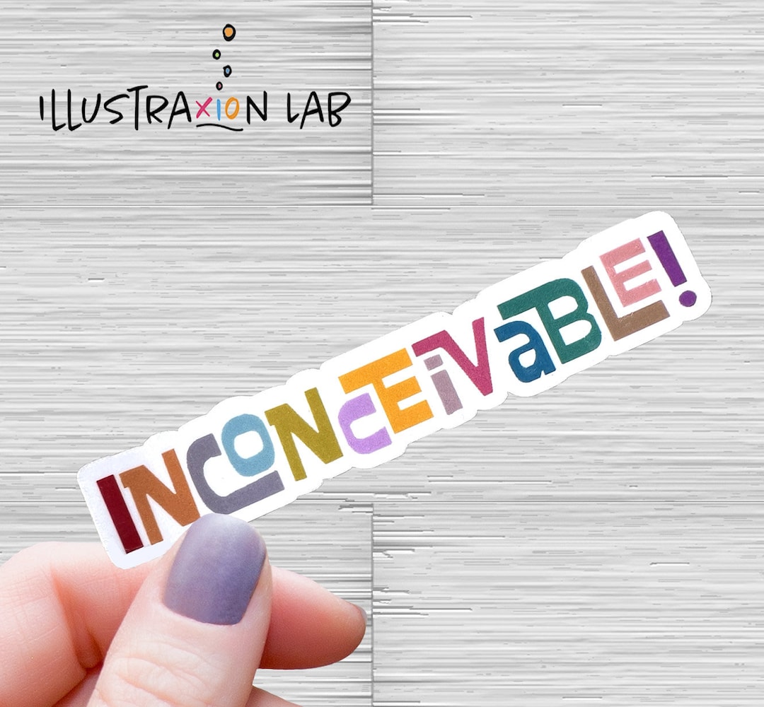 Inconceivable Sticker | Princess Bride Quote Sticker | Laptop Decal ...
