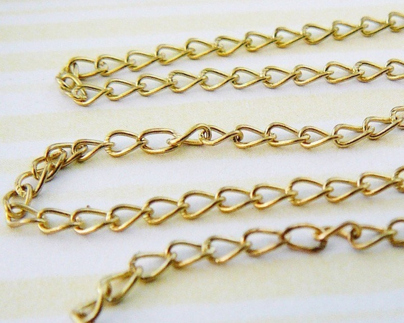 Brass Cable Chain 4x6mm 5 Ft. Jewelry Making Supplies Etsy