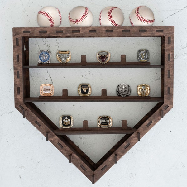 Display Racks For Softball Rings Softball Trophy Display - Etsy
