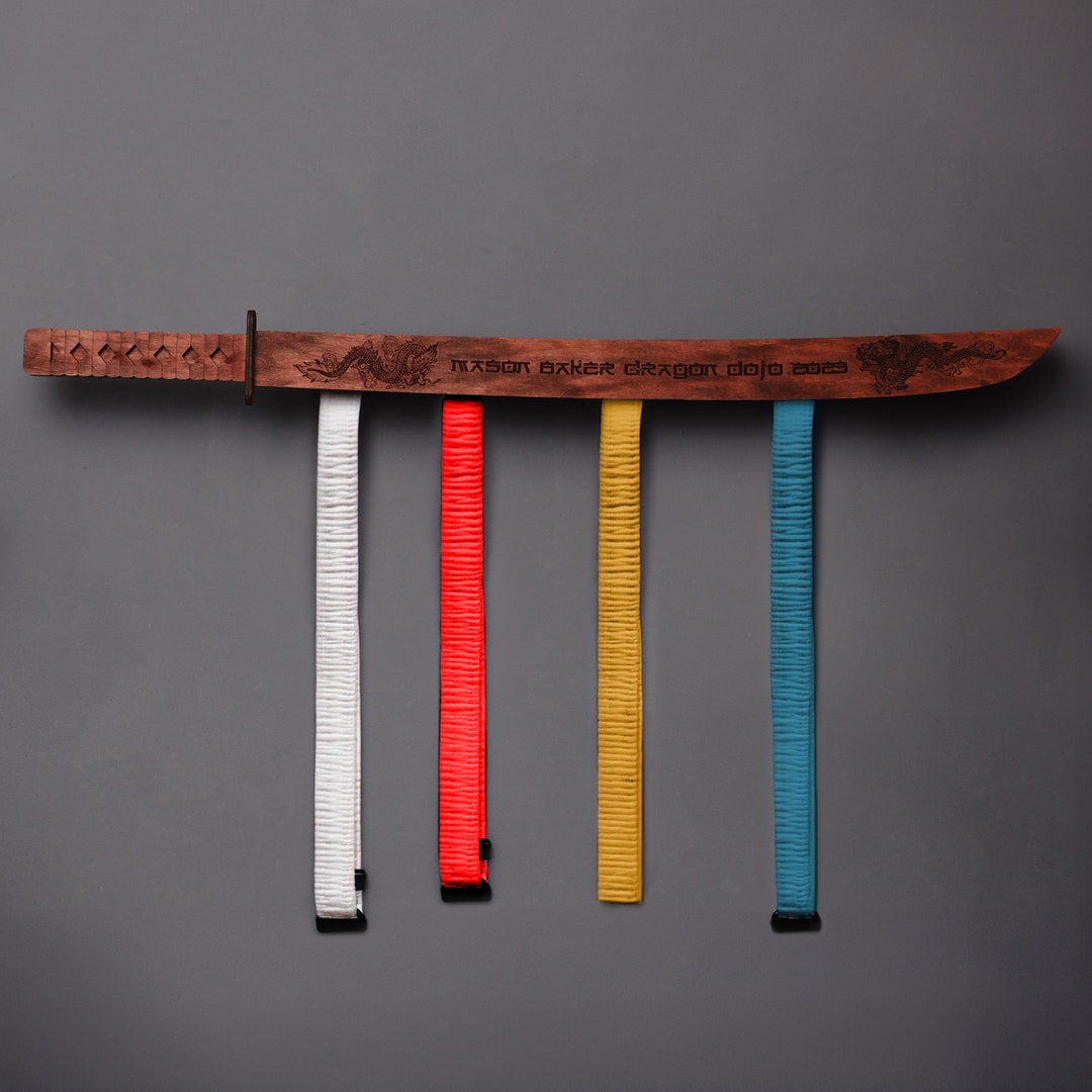 Martial Arts Belt Display Rack, Karate Belt Holder, Karate Belt Rack, Karate Belt Display