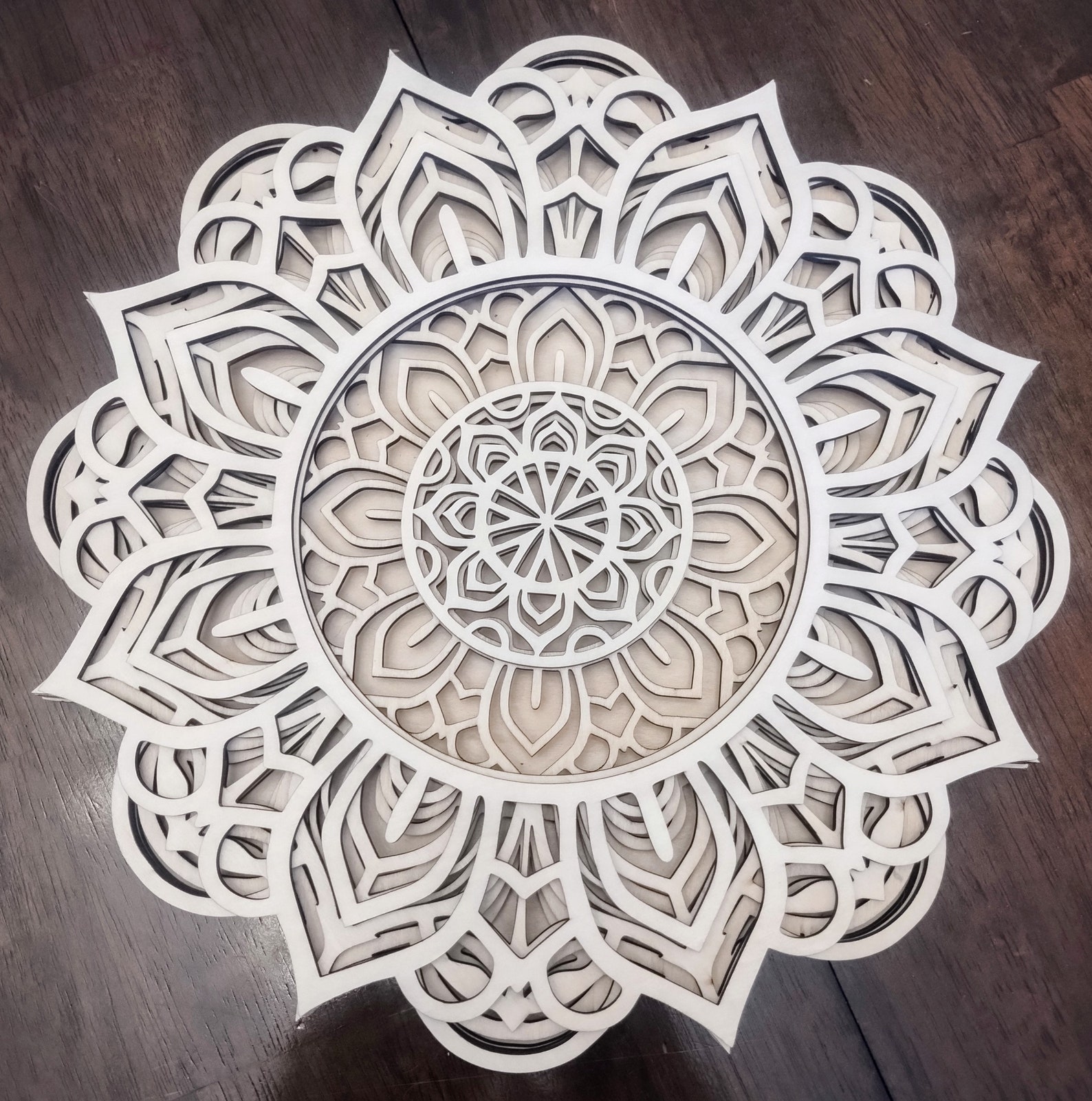 3D Mandala Wall Art | 5-layer 3D Art | 12 Inch Art Piece - Etsy
