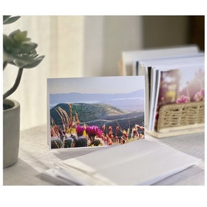 Erdbeerigel Kaktus, Surreale Bilder Galerie, Wüstenlandschaft Fotografie, Frühling, JW Karte, BFF Karte, Wildblumen