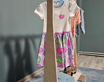 Wardrobe For Kids | Clothes Storage for Nursery | Playroom Furniture | Kids Clothing Rack | Without hangers