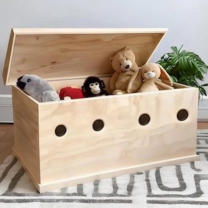 Toddler Storage Box | Handcrafted | Wooden Chest | Wooden Toy Organizer | Plywood Storage cabinet | Toys storage furniture | Toy Box