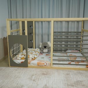 Kids Gymnastics Bed Without Inside Board, Floor Bed, Montessori Inspired bed, Toddler Climbing Bed, Indoor Play Gym Bed, Playhouse Bed