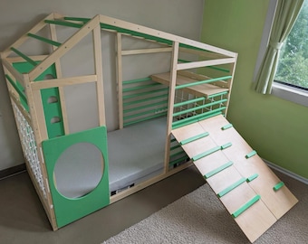 Kids Gymnastics Bed|Handmade Floor Bed Multiple Color Options Available| Montessori Inspired bed|ETSY store https://ecokidsuniverse.etsy.com