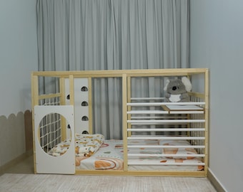 Kids Gymnastics Bed|Handmade Floor Bed Multiple Color Options Available| Montessori Inspired bed|ETSY store https://ecokidsuniverse.etsy.com