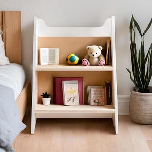 Bookshelf for Toddlers | Wooden Toddler Bookshelf | Kids Furniture | Shelf for Kids | Modern Bookshelf | Plywood Bookshelf