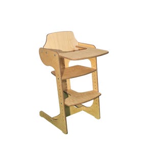 Eco-Friendly Wooden High Chair | Sustainable Feeding Chair for Toddlers and Kids | Non-Toxic and Safe