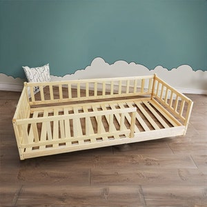 Handcrafted Toddler Floor Bed Inspired by Montessori