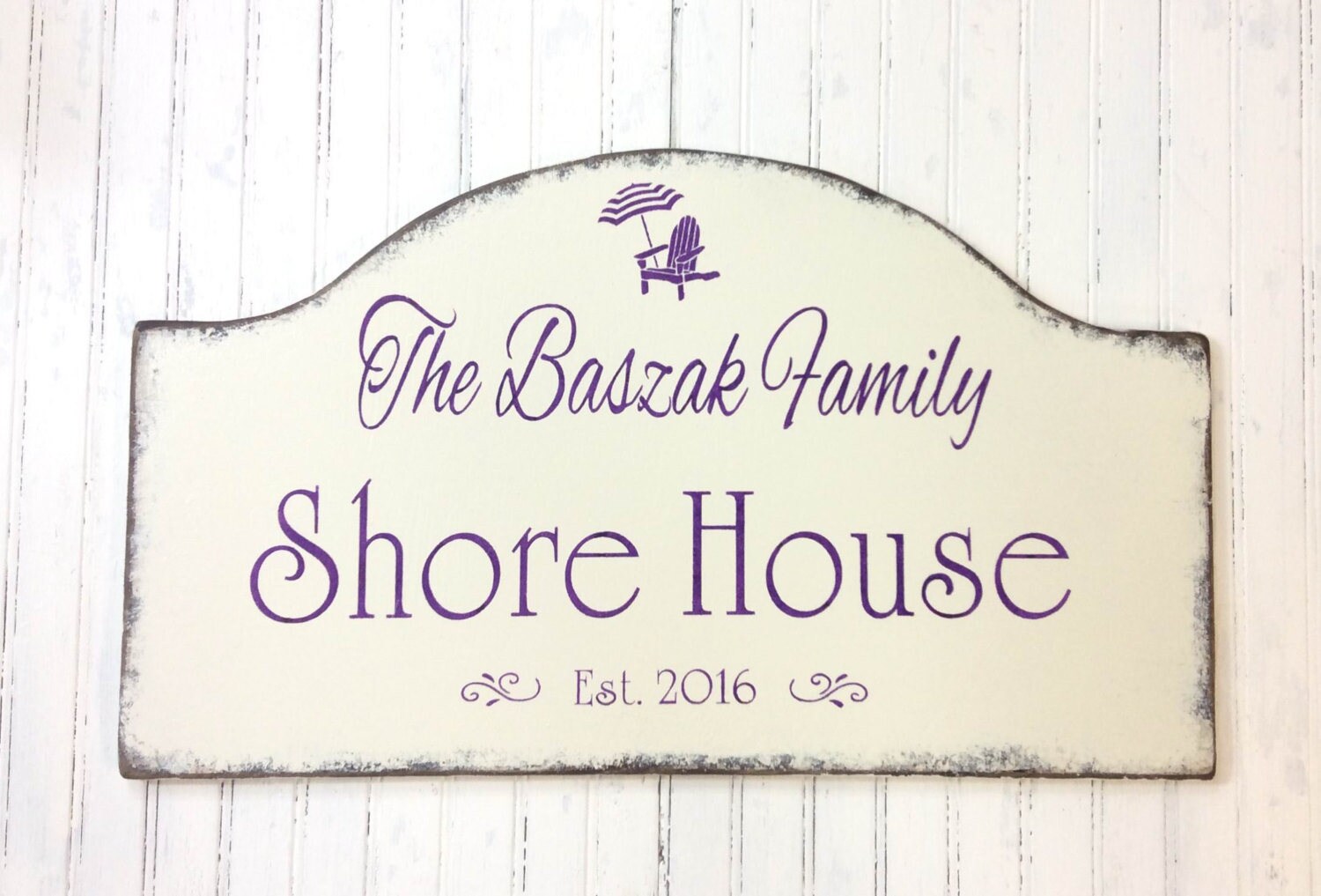 Jersey shore house sign custom beach decor personalized Etsy