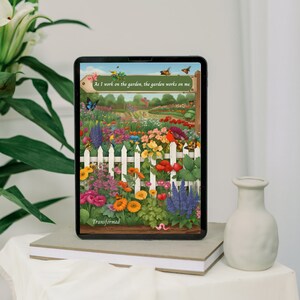 Garden-inspired digital prints for wall art or DIY crafts