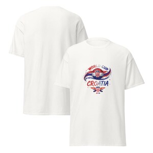 Croatia Flag Soccer Ball T-Shirt - World Cup 2026 Design