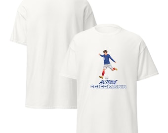 Camiseta de fútbol con la silueta de Antoine Griezmann – Ropa para aficionados