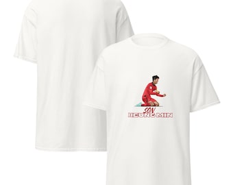 Son Heung-min Silhouette Soccer T-Shirt | Fan Apparel, Cotton Tee