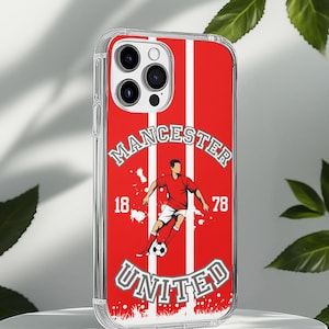 Manchester United Phone Case, Red Devils Soccer Fan Gear, Man United Phone Cover, Soccer Gift, Football Gift