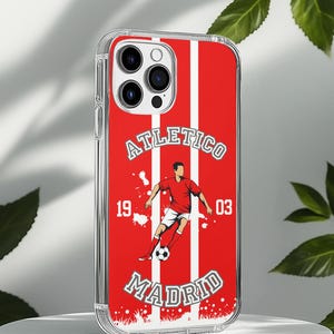 Atlético Madrid Phone Case, Los Colchoneros Soccer Fan Gear, Atlético de Madrid Phone Cover, Soccer Gift, Football Gift