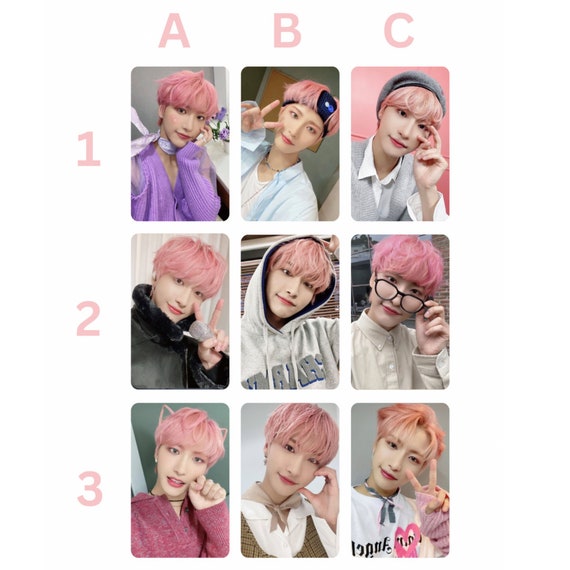 Ateez Pink Seonghwa Fanmade Photocards | Kpop Photocards - Etsy