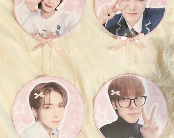 Ateez fanmade rosett med medelstora strejkvakter | Kpop konsertstrejkvakt