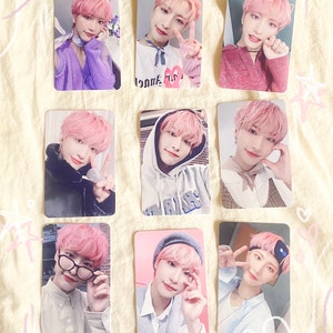 Ateez Pink Seonghwa Cartoline fotografiche fanmade / Cartoline fotografiche Kpop