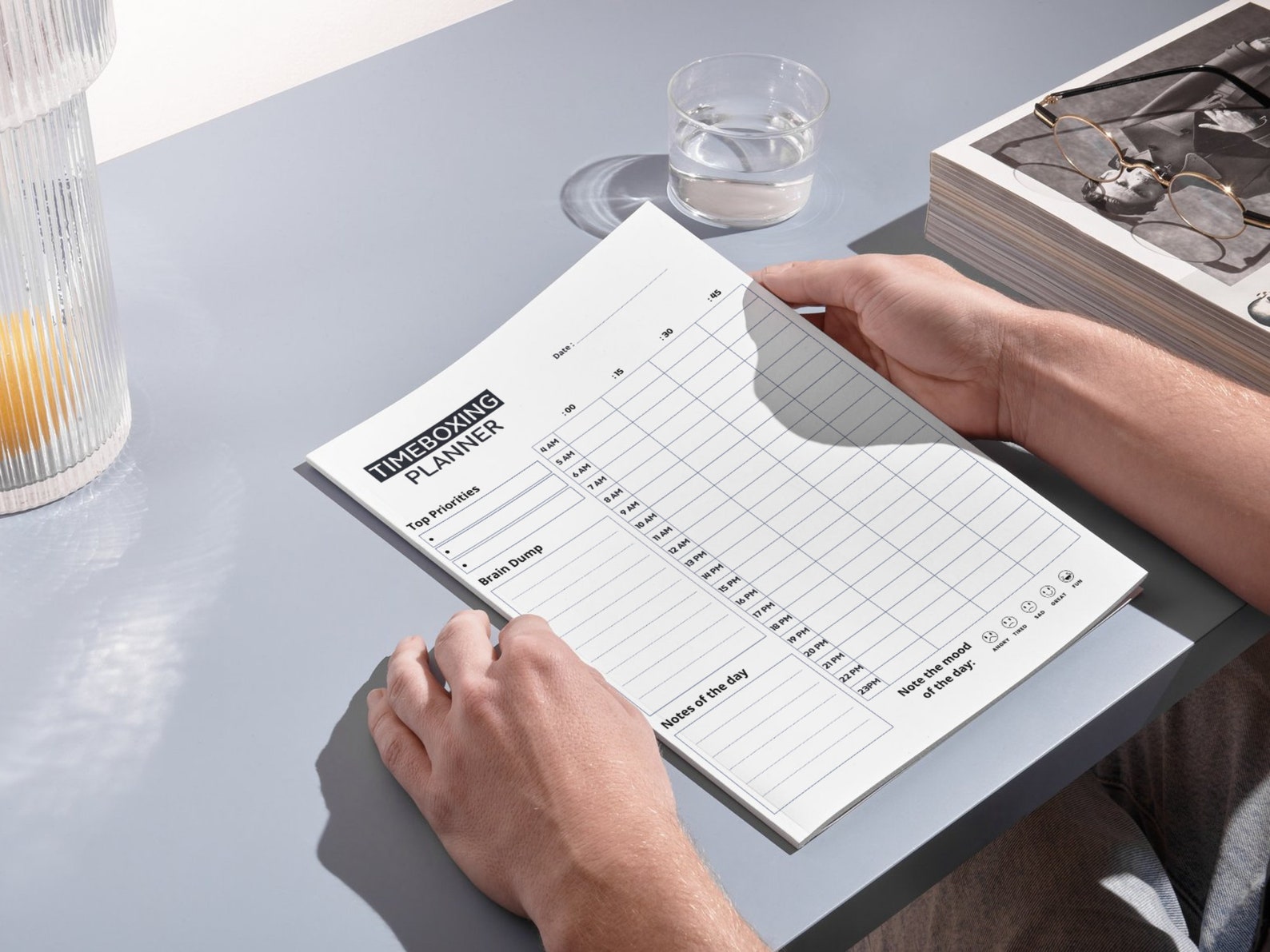 STRUCTURED DAILY PLANNER OPTIMIZE YOUR TIME MANAGEMENT visual data 5