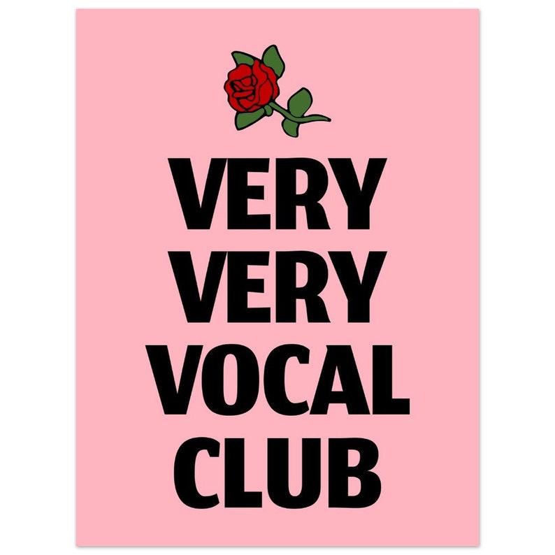 Very Very Vocal Art Print Trendy Quote Designer Urban Graffiti ...