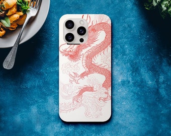 Red Dragon tattoo phone case