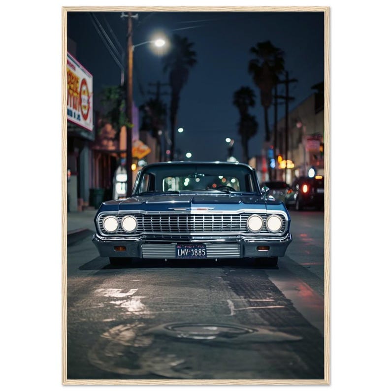 LA Low Rider - Impala Lowrider Poster - Wall Art - Hip Hop - Rap - West ...