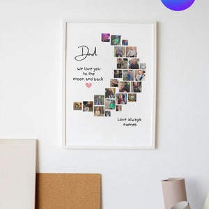 DIGITAL moon photo collage, editable in Canva