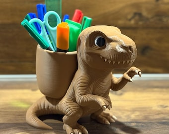 Organizador de escritorio con forma de dinosaurio T-Rex