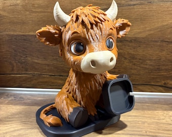 Xplora X6 Play/Pro - X5 Play - XGO3 - Anio 6 - Anio 5 Smartwatch Highland Cow Charging Station / Mount / Stand / Accessory