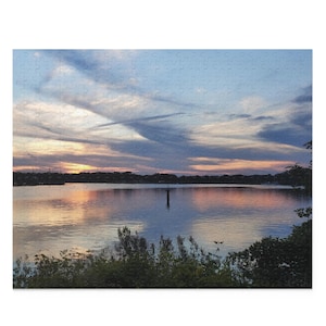 Sunset Wall Art Puzzle (120, 252, 500-Piece)  &quot;Sunset Colors - Monroe Bay Colonial Beach&quot; - fine photography by Dave Tucker