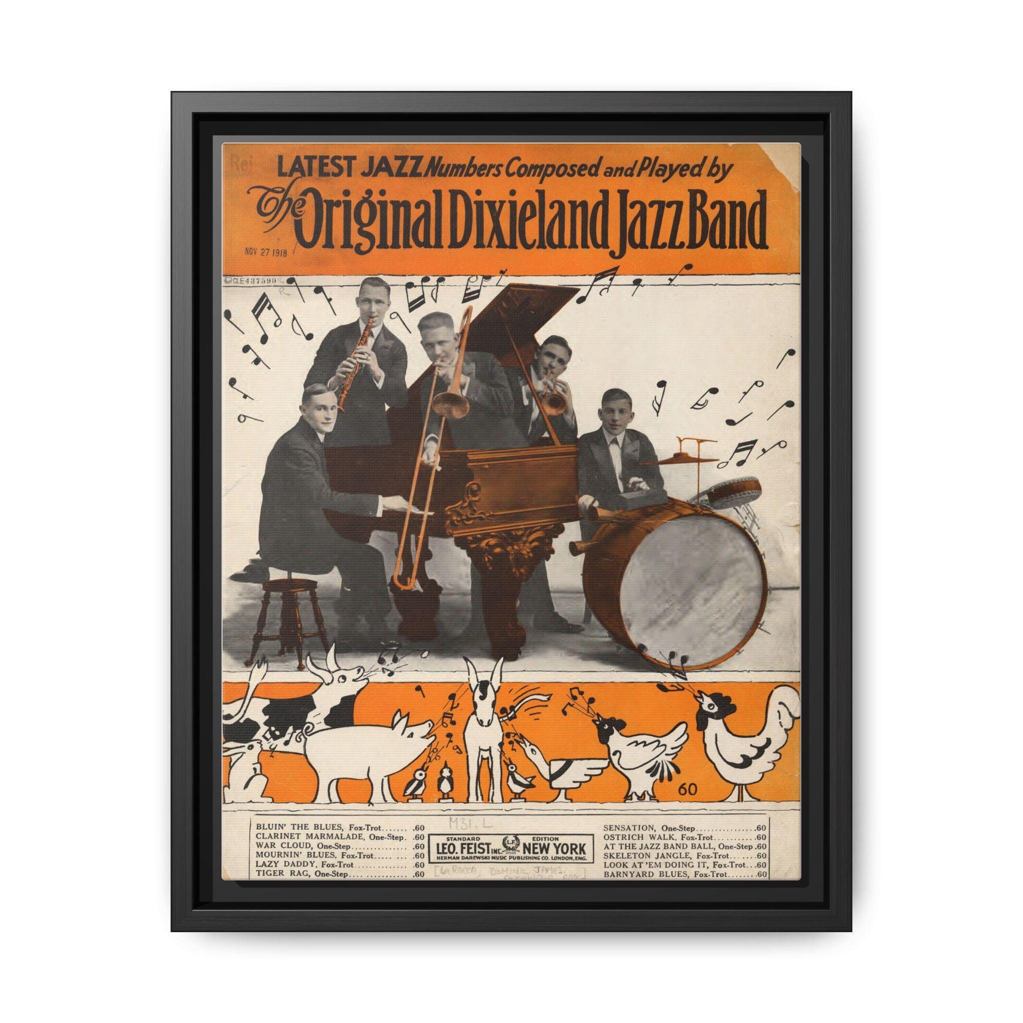 Framed Sheet Music Print 