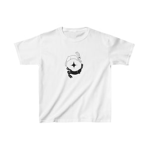 twin bunny rabbit baby tee, aesthetic baby tee, retro baby tee, vintage baby tee, aesthetic y2k baby tee, pinterest inspired tee