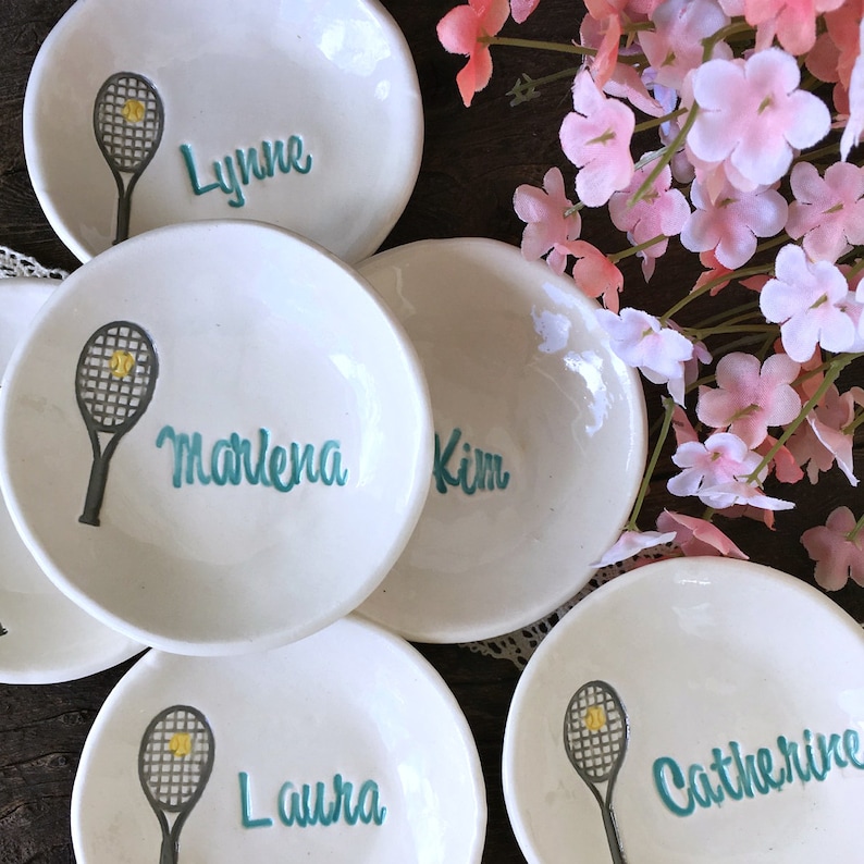 Personalized Tennis Gift Dishes Tennis Team Gifts for