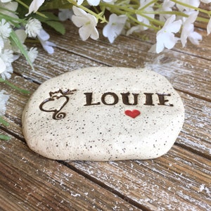 Pet Sympathy Gift Loss of Pet Memorial Stone Cat Memorial Stone Cat Memorial Garden Rock Garden Stone Loss of Pet Loss of Cat image 4