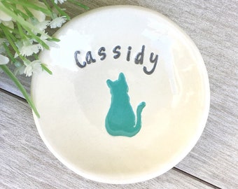 Pet Memorial Gift - Pet Remembrance Dish | Personalized Pet Dish | Sympathy Gift | Personalized Cat Gift Dish | Loss of Pet | Loss of Cat