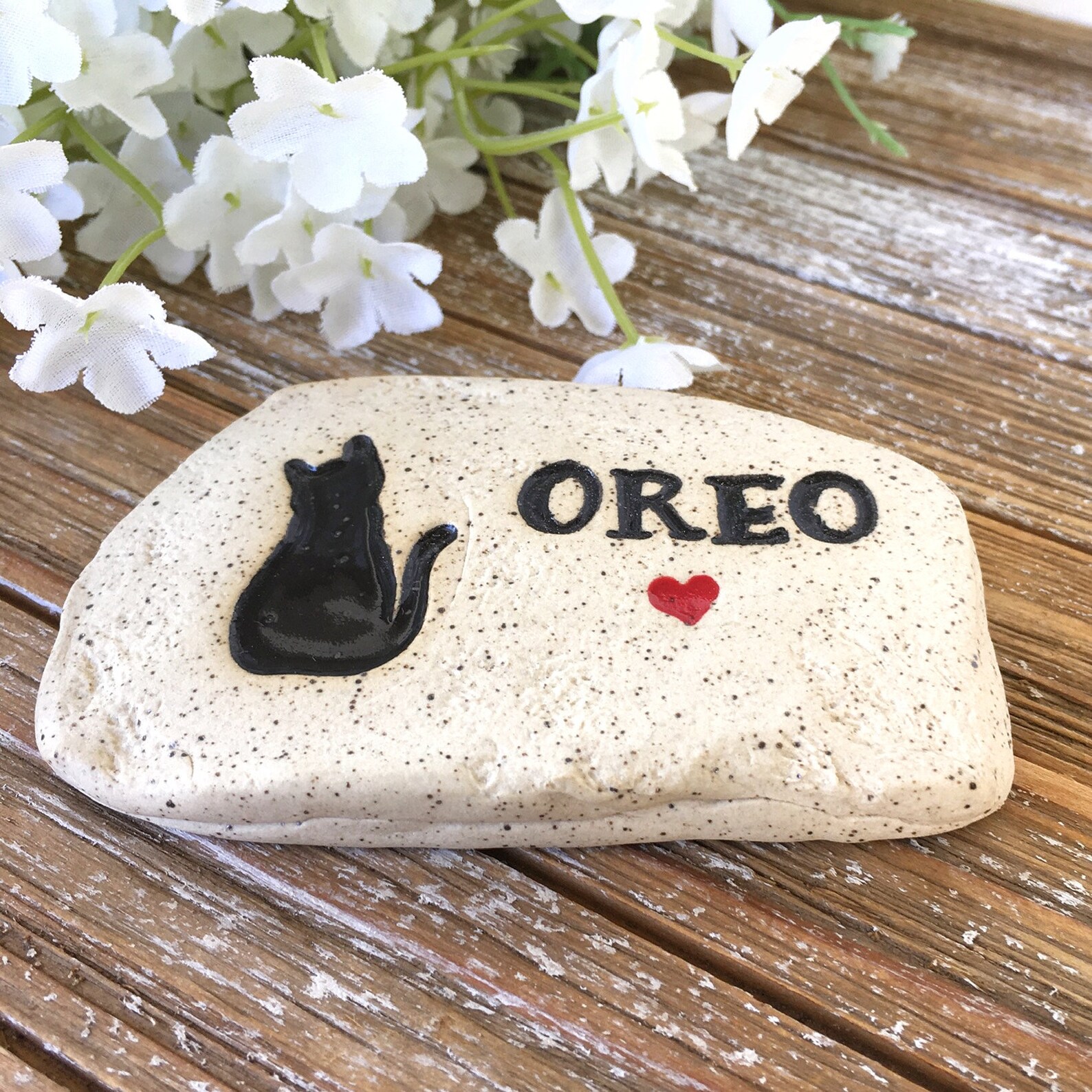 Pet Memorial Stone Cat Memorial Stone Cat Memorial Garden Etsy