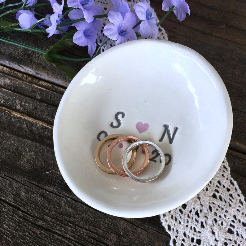 Personalized Ring Dish Wedding Ring Holder Jewelry Dish Etsy Ireland