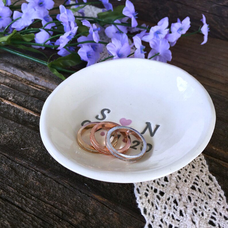 Personalized Ring Dish Wedding Ring Holder Jewelry Dish Etsy Ireland