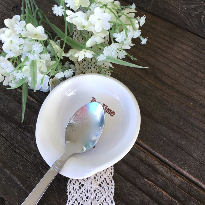 Tea Time Spoon Rest Teaspoon Rest Tea Lovers Gift Small Etsy