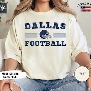 Dallas Football Shirt, Cowboy Football Shirt, Dallas Football Apparel, Cowboy Sports Apparel, Retro Dallas Football Gift, Cowboy Fan Gift
