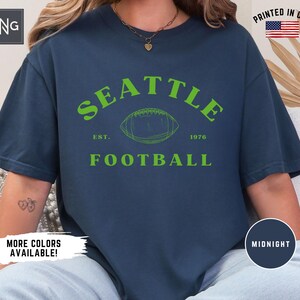 Seattle voetbalshirt gameday, Seahawk voetbalshirt, Seattle voetbalkleding, Seattle sportkleding, retro cadeau Seahawk voetbalfan