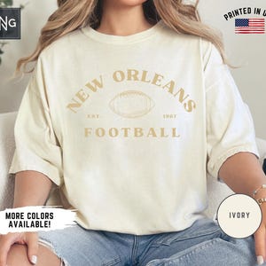 New Orleans Football Shirt, Saint Football Shirt, New Orleans Football Apparel, Saint Football Apparel, Retro New Orleans Football Gift