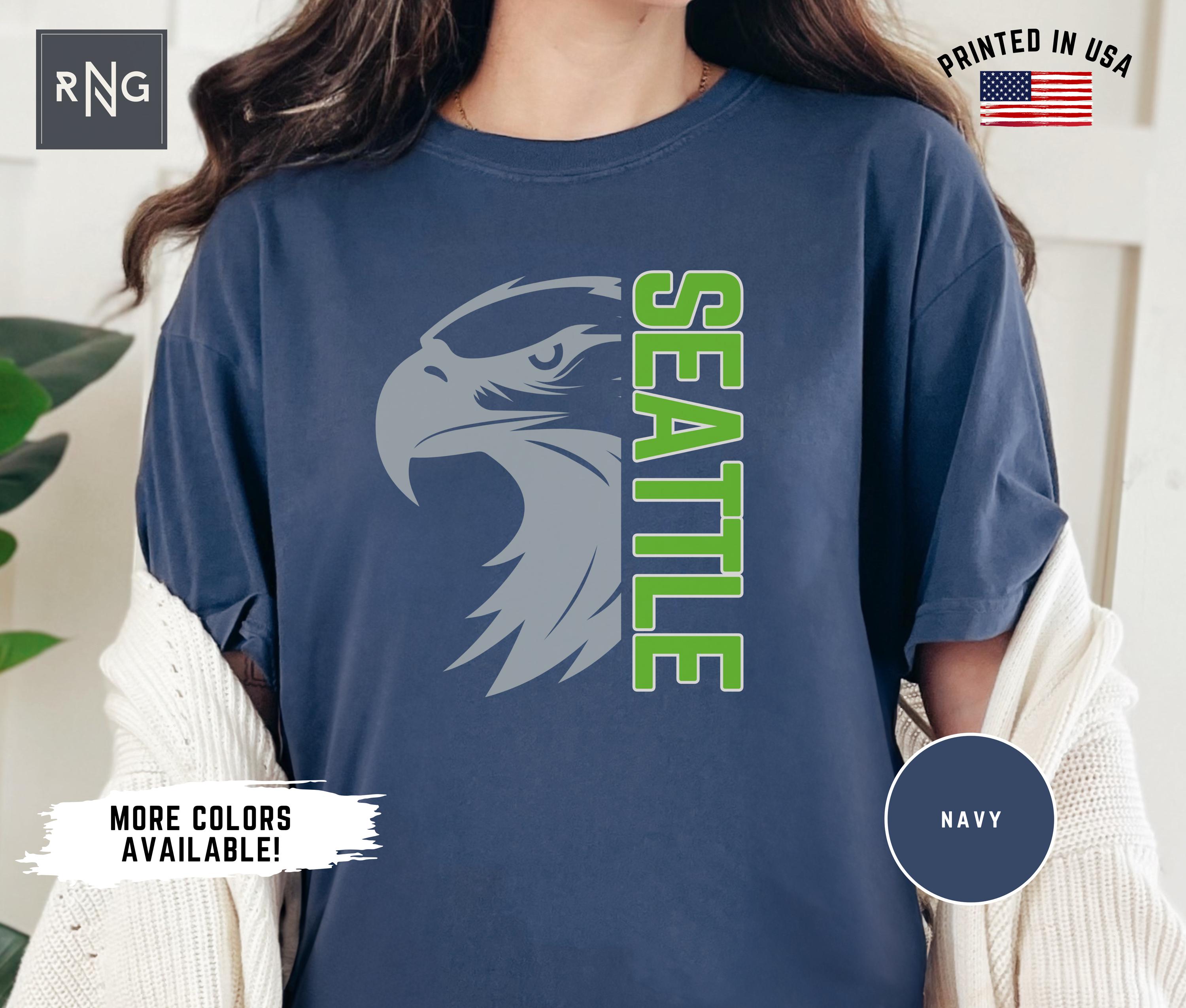 Seattle Team Merch Seattle Football Shirt, Seahawk Football Gameday Shirt, Seattle ...