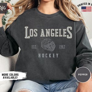 Los Angeles Hockey Shirt, King Hockey Trendy Gameday Sweatshirt, Los Angeles Hockey Crewneck, LA Sports Fan Apparel, King Hockey Fan Gift