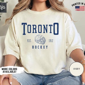 Toronto Hockey Shirt, Maple Leaf Hockey Shirt, Toronto Hockey Bekleidung, Maple Leaf Sportbekleidung, Retro Toronto Hockey Geschenk, Maple Leaf Fan
