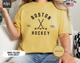 Boston Hockey Shirt, Bruin Hockey Gameday Shirt, Boston Hockey Apparel, Bruin Sports Apparel, Retro Bruin Hockey Gift, Bruin Hockey Fan Gift